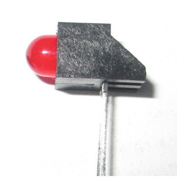 5mm 620-635nm Round Red Led Diode Lamp Dip Indicator Led Plastic Holder Right angle with based