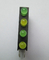 Four 3.0mm Round Type Housing LED Lamps Two Yellow Green and Two Yellow Color