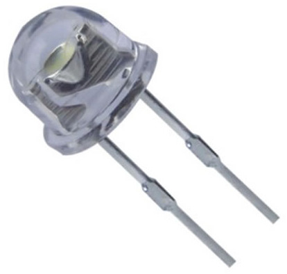 4.8mm Straw Hat Indicator Led Diode Ultra Red Water Clear Lens wide Viewing Angle with 80º -100°
