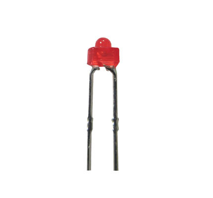 Red LED Emitting Diodes Mini Size 60° Viewing Angle With Flange Indicator Usage