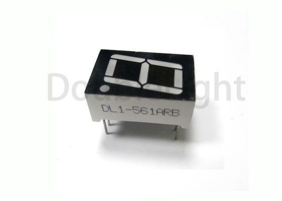 0.56 Inch Single Digit Display Peak Emission Wavelength 640/660nm Black Surface