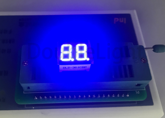 2 Digit Numeric 7 Segment LED Displays 0.36 Inch GaP Chip Low Power Consumption