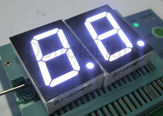 Single Numeric Digit LED Display 1.00 Inch 1 Digit White / Red Color Vertical Byte 2.54cm