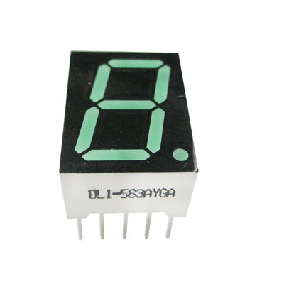 Yellow Green 75mW 565nm 0.56&quot; Single Digit Numeric Displays