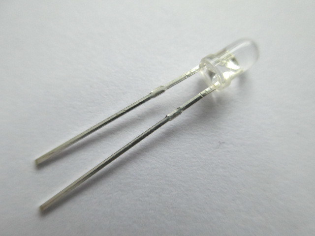 3mm Round Cylindrical LED With Inner Type 850nm Infrared LED 30 viewing ...