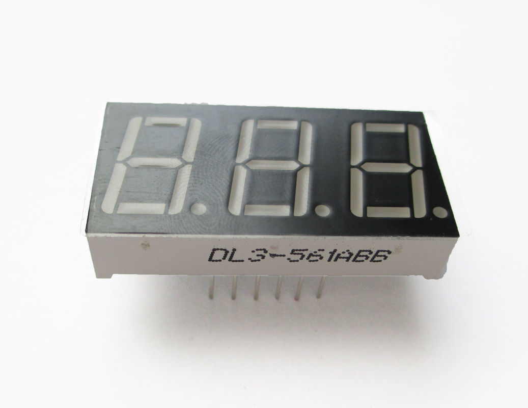 0.56 inch Triple Digit 7 Segment Led Displays Blue Color indicator 3 ...