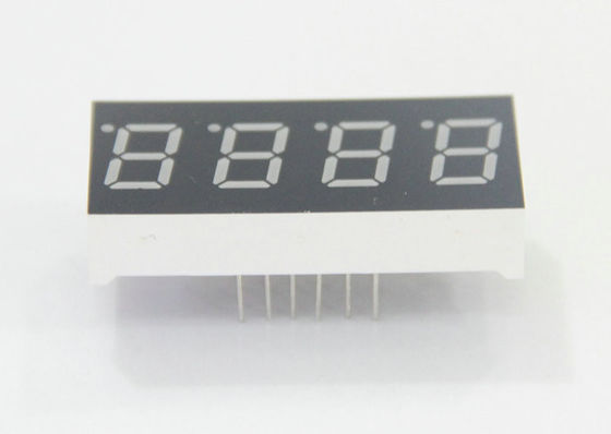 Common anode white emitting color 4 digit 7 segment displays 572nm