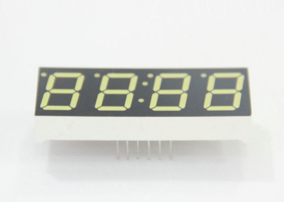 Common anode white emitting color 4 digit 7 segment displays 572nm