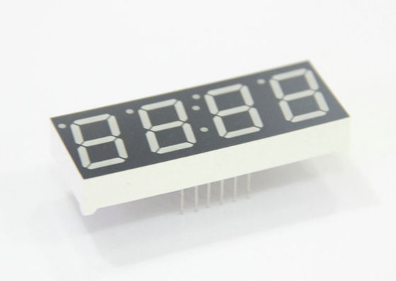 Common anode white emitting color 4 digit 7 segment displays 572nm