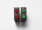 Red / Green Indicator LED Rectangular Housing Circuit Board Indicator Low Power Consumption