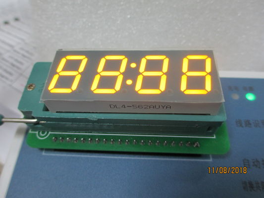 4 Digit 7 Segment LED Displays Gray Surface 6 Pins 0.56'' 14.2mm DIP Type 2.2V