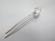 4.8mm Strawhat Indicator Led Diode White Color Water Clear Lens Wide Viewing Angle