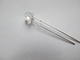 4.8mm Strawhat Indicator Led Diode White Color Water Clear Lens Wide Viewing Angle