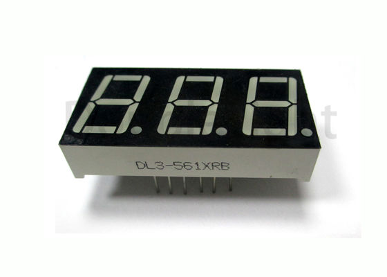 Triple Digit Numeric Led Display , 0.56&quot; Led Bar Display Super Bright Red / Blue Color