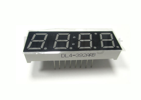 Super Bright Red 7 Segment LED Displays 0.39" Quadruple Digit Numeric Displays 4 Digit