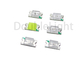 White Emitted Color SMD Chip LED 0.9mm Thickness Yellow Diffused Lens Type 3.0-3.3v
