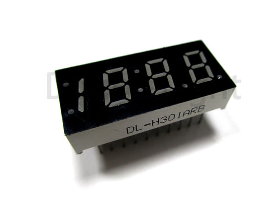 0.32&quot; Triple Half Digit Numeric Displays , 18.8.8 Led Numeric Display Black Surface