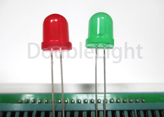 20 Deg Viewing Angle High Power Light Emitting Diode 8mm Round Indicator With Flange