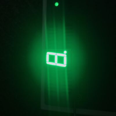 Ashy Surface 0.56&quot; 518nm InGaN 7 Segment LED Displays