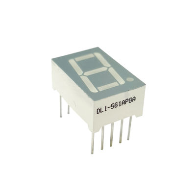 Ashy Surface 0.56&quot; 518nm InGaN 7 Segment LED Displays