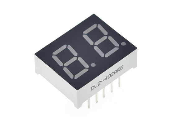 SMD 0.50 inch 7 segment display 2 digit in Super Yellow/Green Common Anode