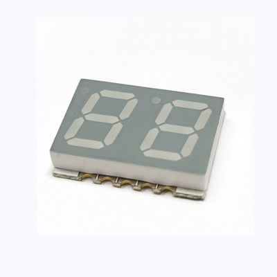 Yellow Green 0.36 inch dual digit 7 Segment LED Displays Peak Emission Wavelength 573nm